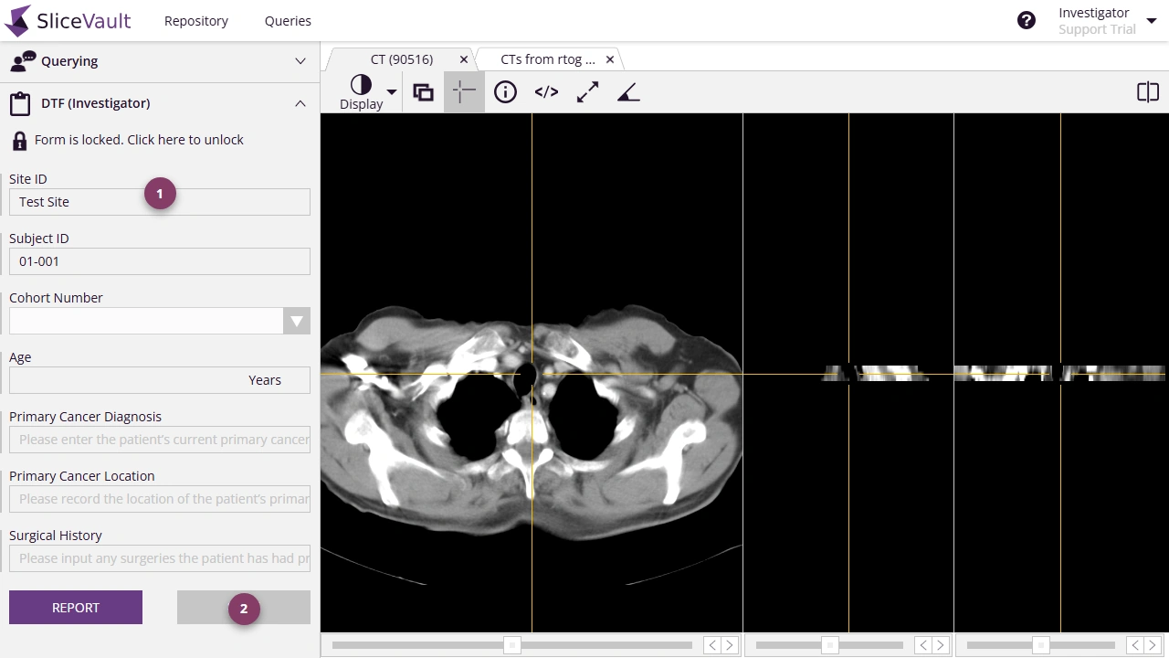 Screenshot showing how to edit DTF