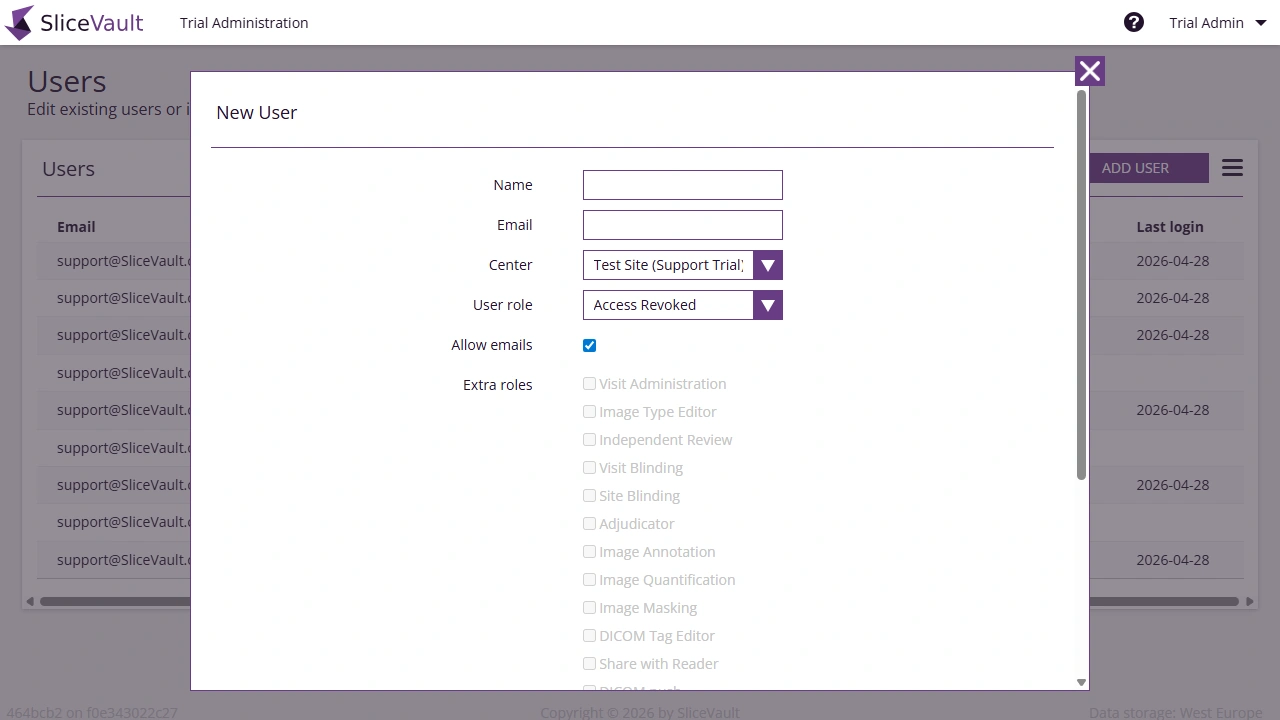 Screenshot - Add User Form