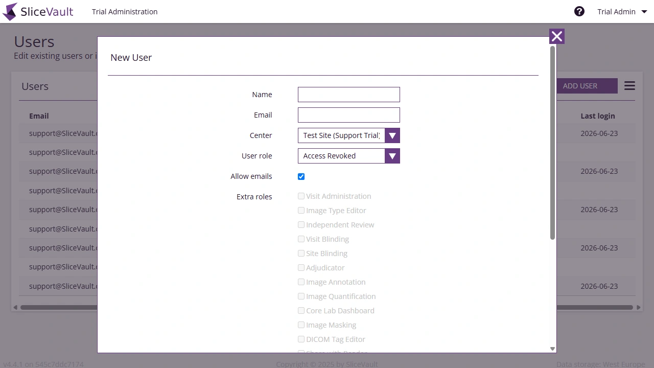 Screenshot - Add User Form