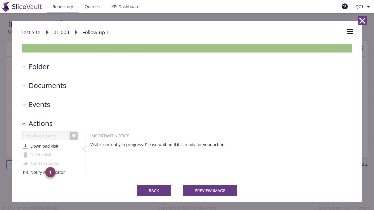 Screenshot - Notify Adjudication