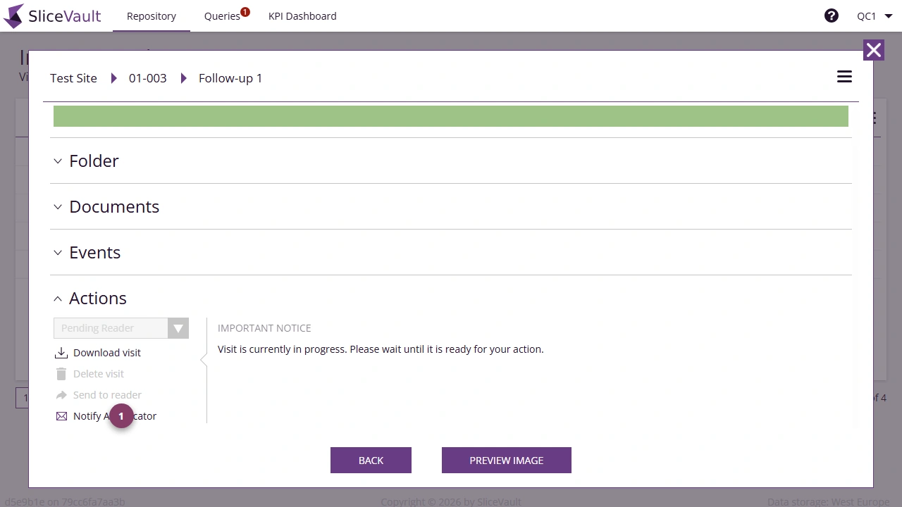 Screenshot - Notify Adjudication