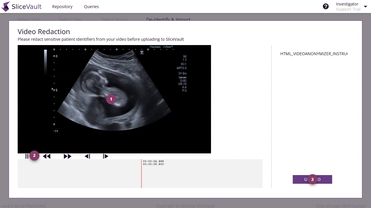 Screenshot: Video Masking with markers