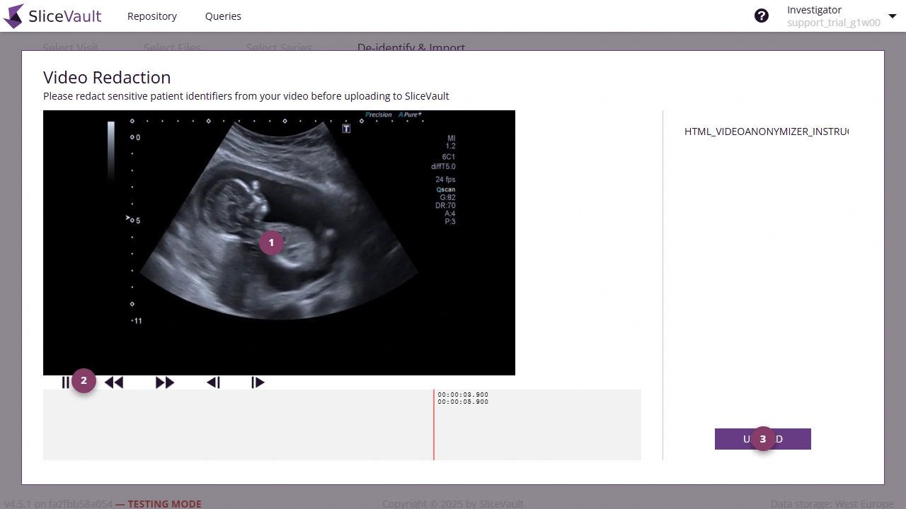 Screenshot: Video Masking with markers