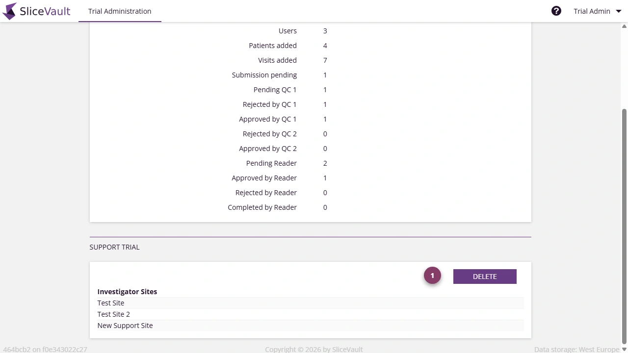 Screenshot - Delete Trial