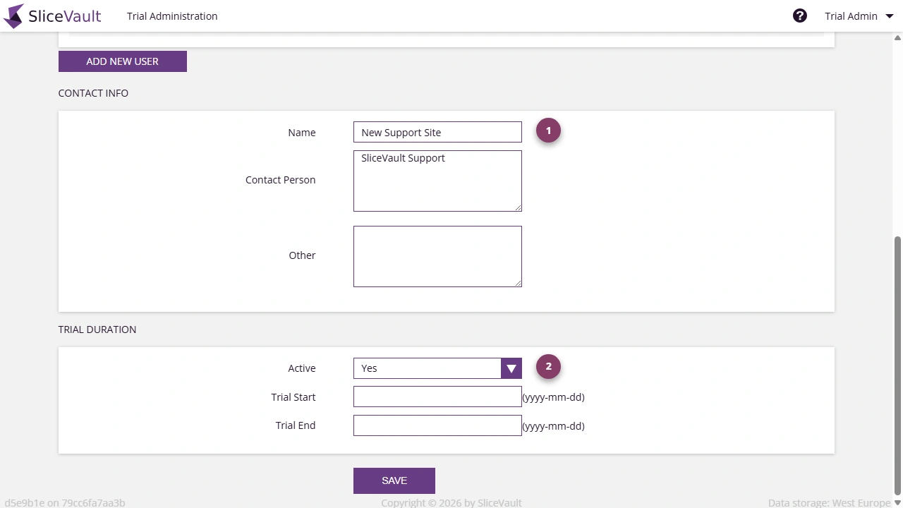 Screenshot - Editing Site