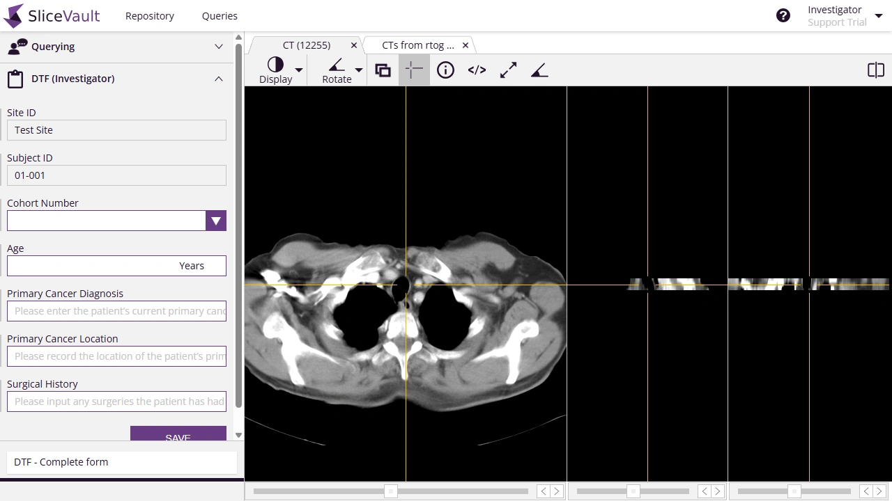 Example Data Transfer Form