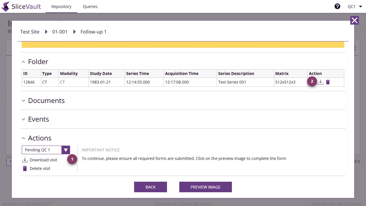 Screenshot - Download Data QC