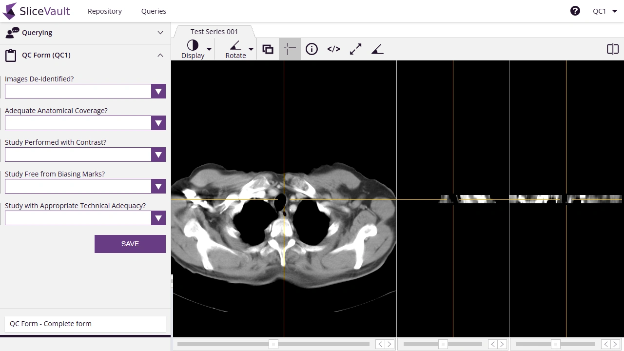 Screenshot - Edit Completed QC Form