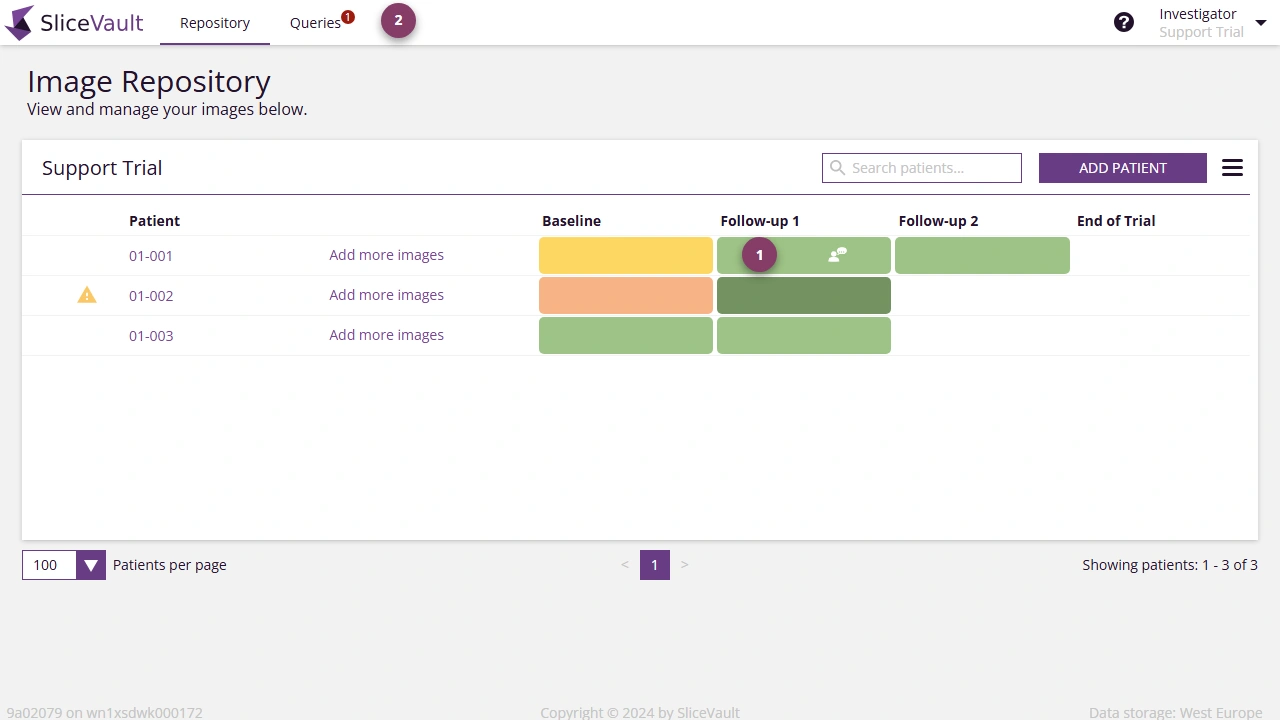 Screenshot - Query Icons on Repository Page