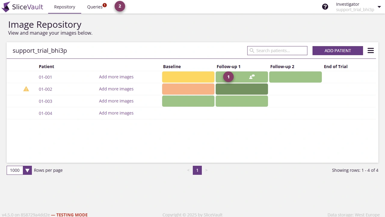 Screenshot - Query Icons on Repository Page