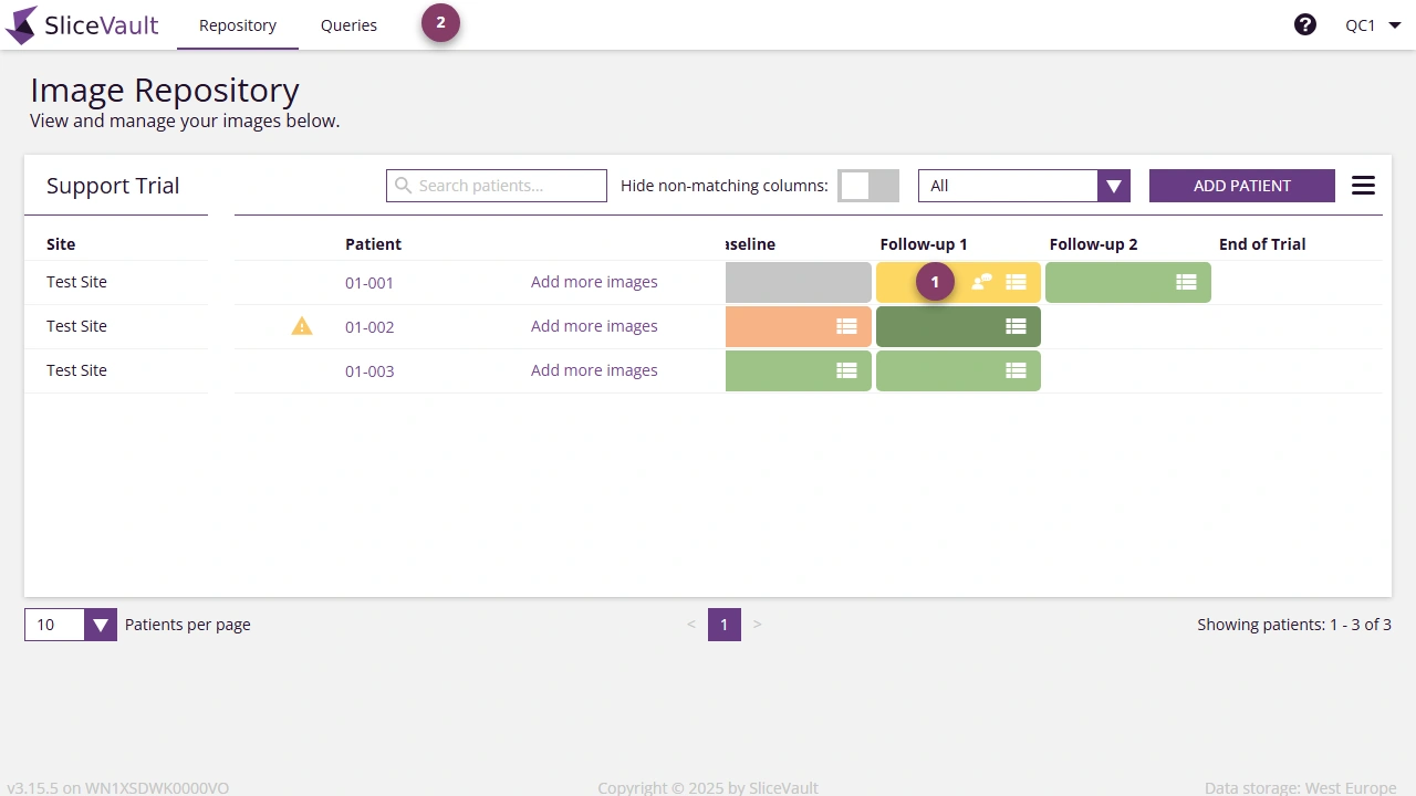 Screenshot - Query Icons on Repository Page
