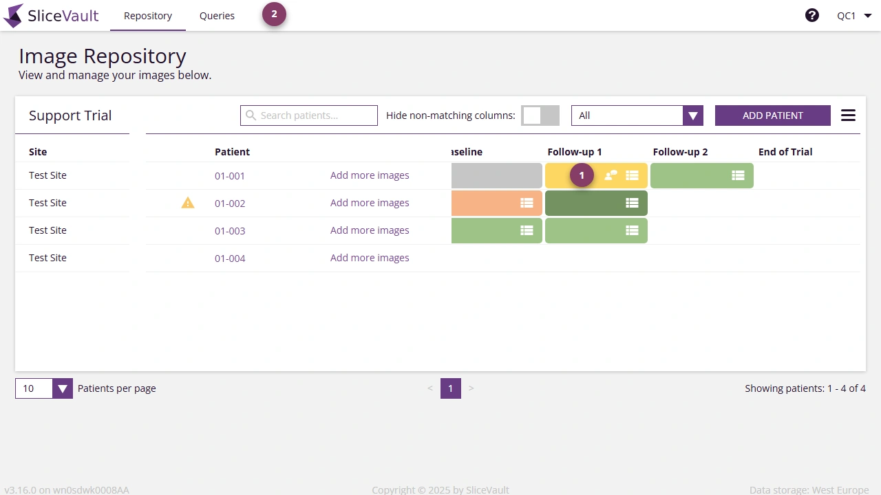 Screenshot - Query Icons on Repository Page