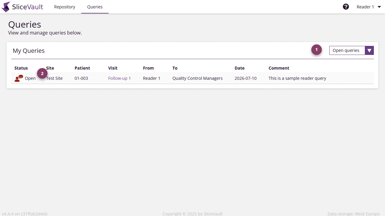 Screenshot - Query List
