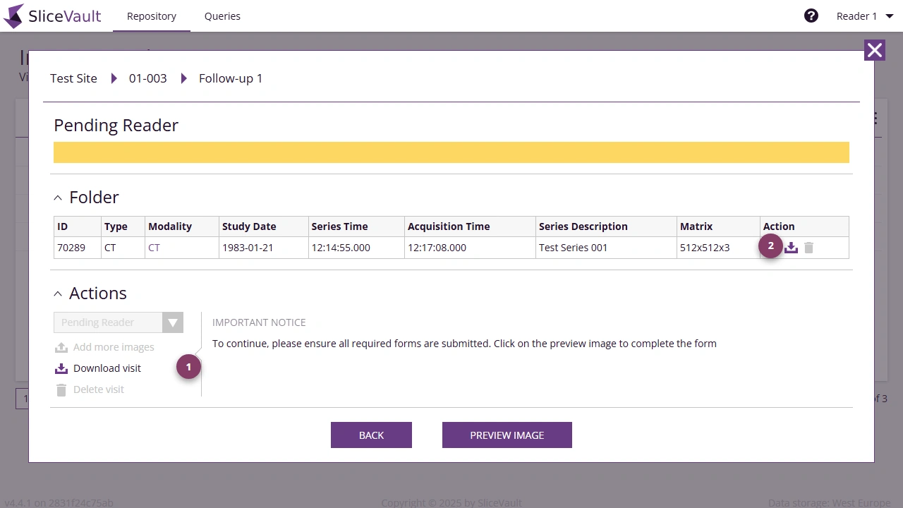 Screenshot - Download Data Reader