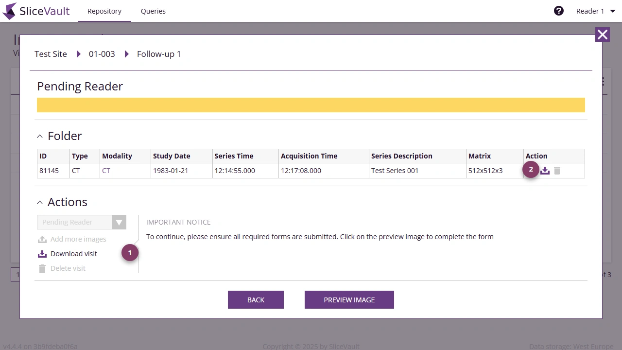 Screenshot - Download Data Reader