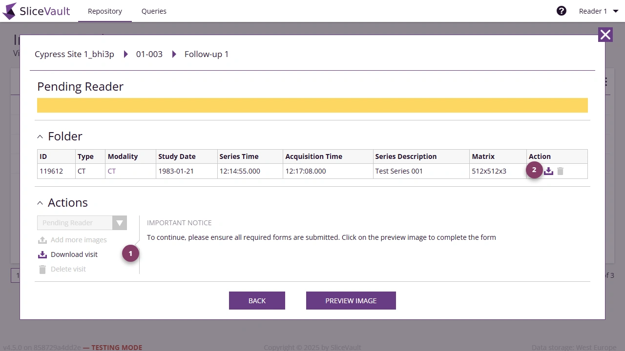 Screenshot - Download Data Reader