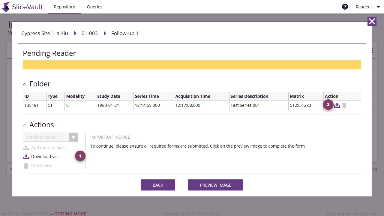 Screenshot - Download Data Reader