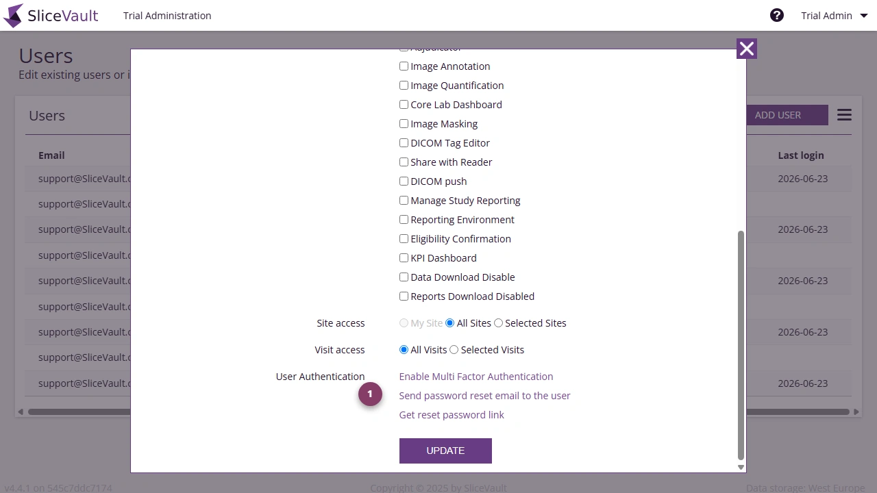 Screenshot - Password Reset