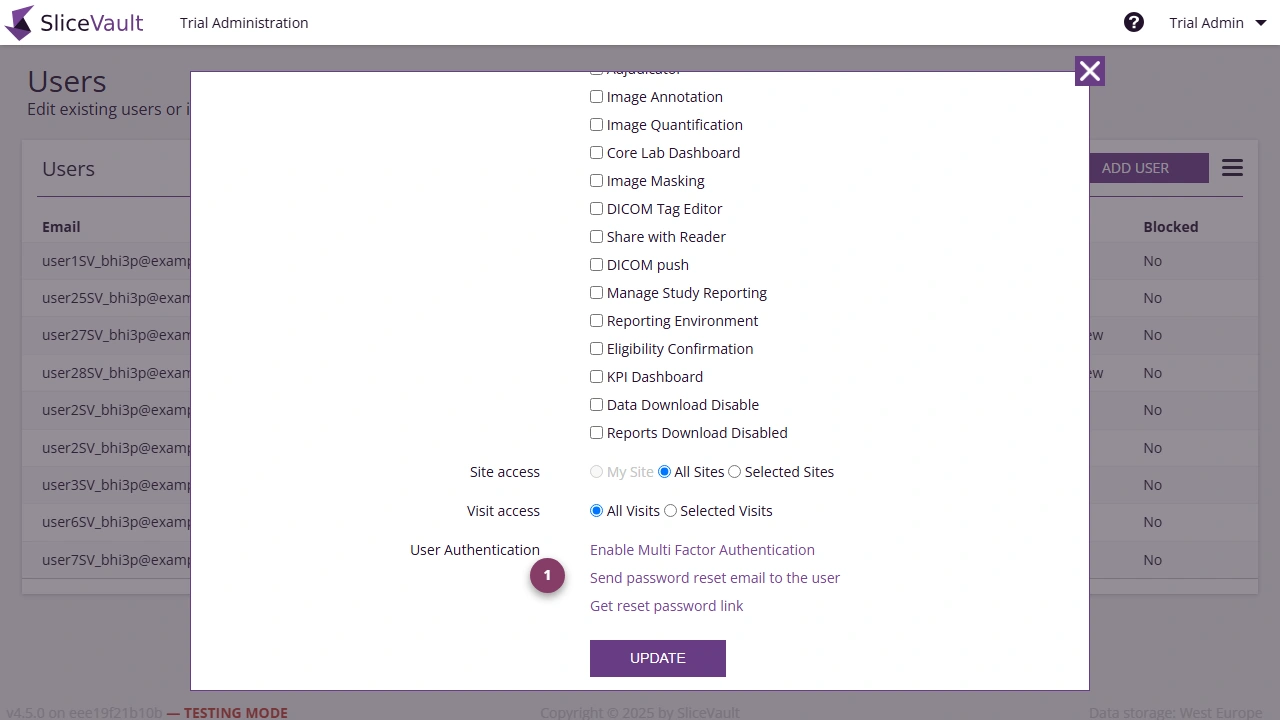 Screenshot - Password Reset