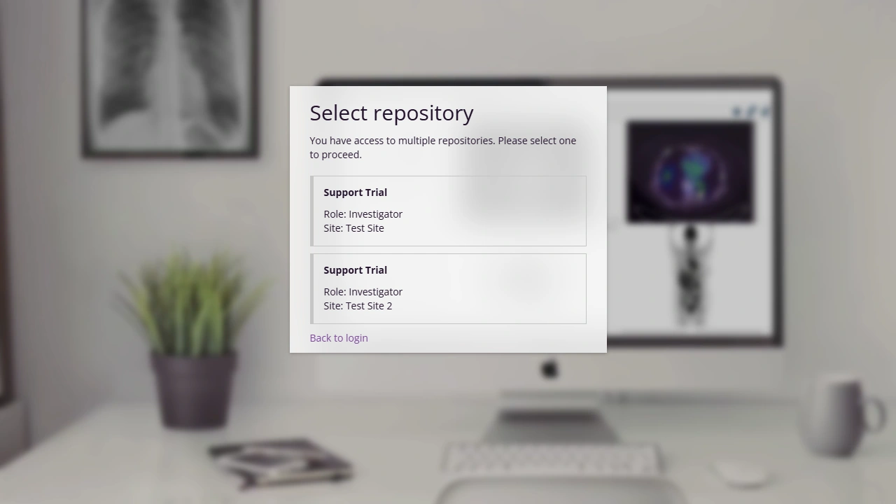 Screenshot of the select directory page