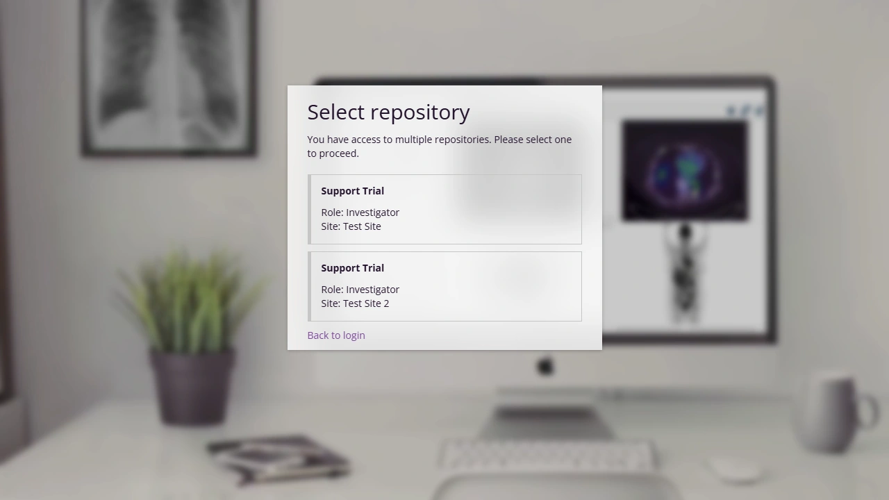 Screenshot of the select directory page