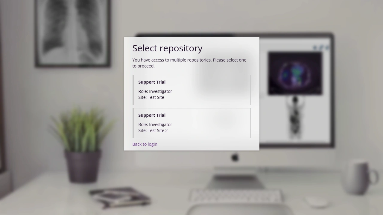 Screenshot of the select directory page