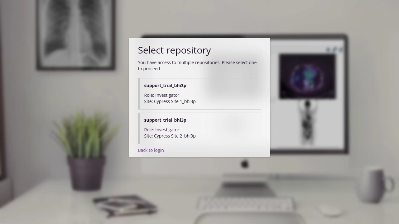 Screenshot of the select directory page
