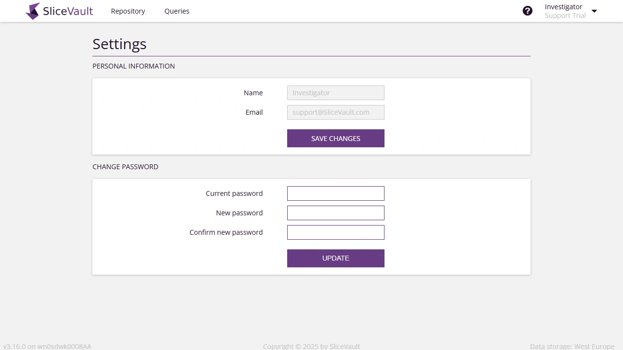Screenshot - Seytting Page